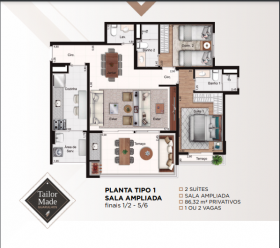 Apartamento com 3 Quartos à Venda, 86 m² em Vila Santo Antônio - Guarulhos