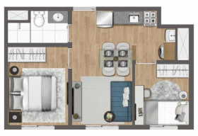 Apartamento com 2 Quartos à Venda, 44 m² em Butantã - São Paulo