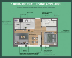 Apartamento com 2 Quartos à Venda, 37 m² em República - São Paulo