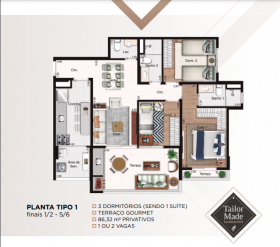 Apartamento com 3 Quartos à Venda, 86 m² em Vila Santo Antônio - Guarulhos