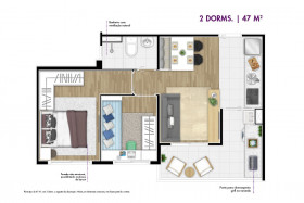 Apartamento com 2 Quartos à Venda, 41 m² em Vila Fátima - São Paulo