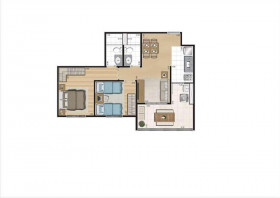 Apartamento com 2 Quartos à Venda, 49 m² em Cambuci - São Paulo