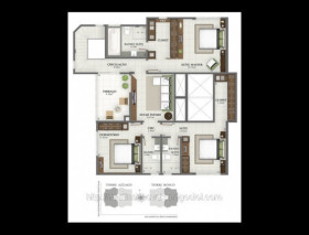 Apartamento com 3 Quartos à Venda, Locação ou Temporada,  em Comerciário - Criciúma