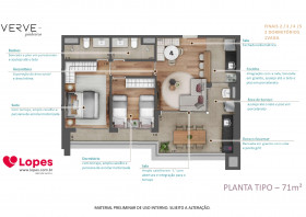 Apartamento com 2 Quartos à Venda, 71 m² em Pinheiros - São Paulo