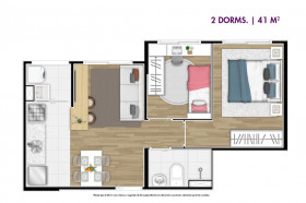 Apartamento com 2 Quartos à Venda, 41 m² em Vila Fátima - São Paulo