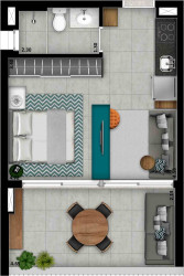 Apartamento à Venda, 26 m² em Perdizes - São Paulo