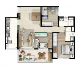 Apartamento com 3 Quartos à Venda, 87 m²em Jardim Caboré - São Paulo