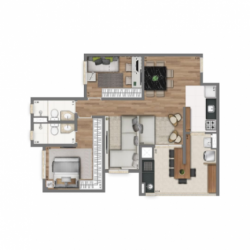 Apartamento com 2 Quartos à Venda, 60 m² em Vila Mazzei - São Paulo