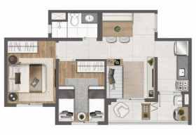 Apartamento com 2 Quartos à Venda, 44 m² em Butantã - São Paulo