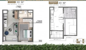 Studio com 1 Quarto à Venda, 30 m² em Campo Belo - São Paulo