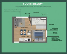 Apartamento com 2 Quartos à Venda, 37 m² em República - São Paulo