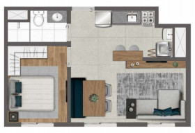 Apartamento com 2 Quartos à Venda, 44 m² em Butantã - São Paulo