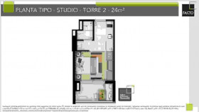 Apartamento com 2 Quartos à Venda, 24 m² em Bela Vista - São Paulo