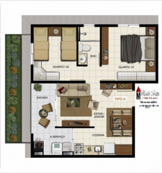 Apartamento com 2 Quartos à Venda, 56 m² em Cristo Rei - Içara