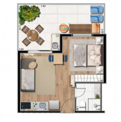 Apartamento com 1 Quarto à Venda, 32 m² em Parada Inglesa - São Paulo