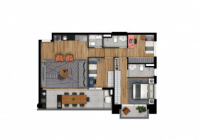 Apartamento com 3 Quartos à Venda, 90 m²em Cerqueira César - São Paulo