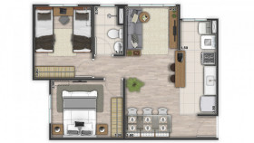 Apartamento com 2 Quartos à Venda, 53 m² em Pavuna - Rio de Janeiro