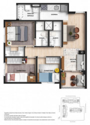 Apartamento com 2 Quartos à Venda ou Temporada, 51 m²em Chácara Santo Antônio (Zona Leste) - São Paulo