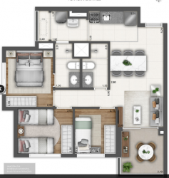 Apartamento com 2 Quartos à Venda, 64 m² em Vila Pompéia - São Paulo