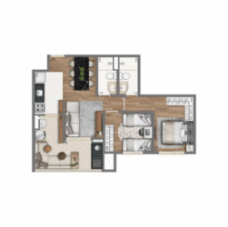 Apartamento com 2 Quartos à Venda, 60 m² em Vila Mazzei - São Paulo