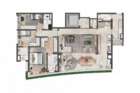 Apartamento com 3 Quartos à Venda, 220 m²em Moema - São Paulo