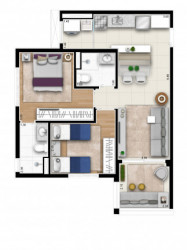 Apartamento com 2 Quartos à Venda, 59 m² em Vila Leopoldina - São Paulo