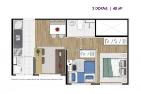 Apartamento com 2 Quartos à Venda, 41 m² em Vila Fátima - São Paulo