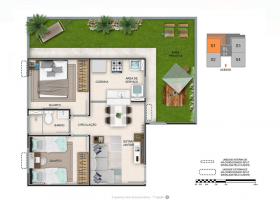 Apartamento com 2 Quartos à Venda, 39 m² em Planalto - Manaus