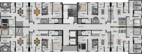 Apartamento com 3 Quartos à Venda, 79 m²em Linha Batista - Criciúma