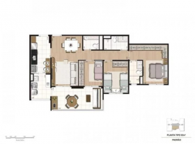 Apartamento com 3 Quartos à Venda, 92 m² em Jardim Vazani - São Paulo