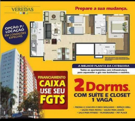 Apartamento com 2 Quartos à Venda, 52 m² em Centro - Diadema