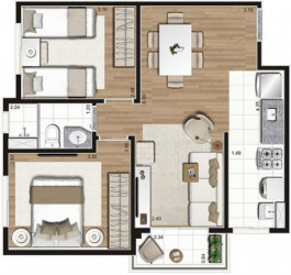 Apartamento com 3 Quartos à Venda, 68 m² em Brás - São Paulo