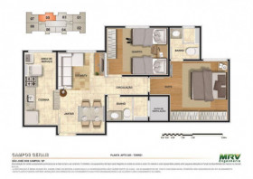 Apartamento com 2 Quartos à Venda, 47 m² em Jardim Das Indústrias - São José Dos Campos