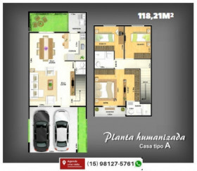 Casa de Condomínio com 3 Quartos à Venda, 118 m² em Jardim Simus - Sorocaba