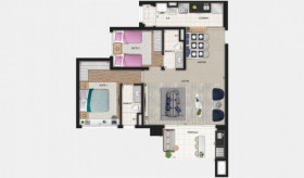 Apartamento com 3 Quartos à Venda, 67 m² em Centro - Osasco