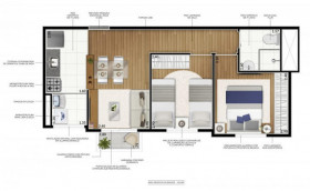 Apartamento com 2 Quartos à Venda, 42 m² em Dos Casa - São Bernardo do Campo