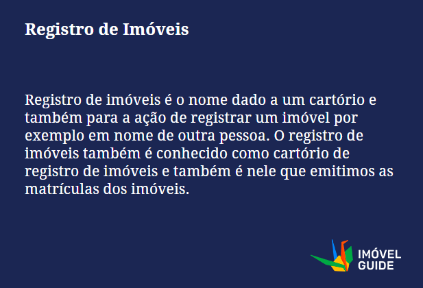 Registro de Imóveis
